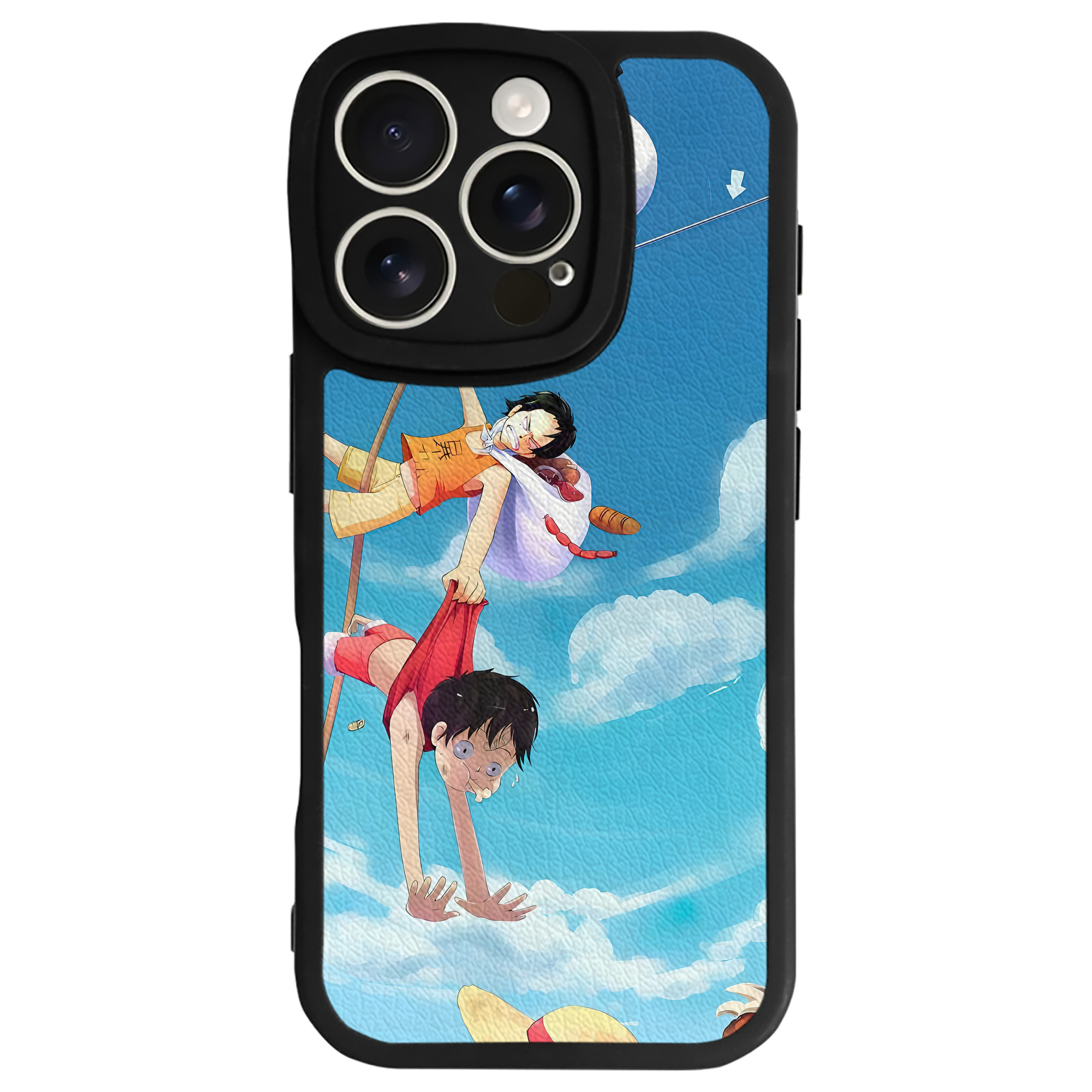 （画像用） ワンピース ONE PIECE 【iPhone 16シリーズ対応】シリコンスマホケース（レザー調） 材質：シリコン